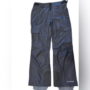 Columbia Small Medium 2 Run II Snow Pants Adjustable Waist Omni-Tech Black